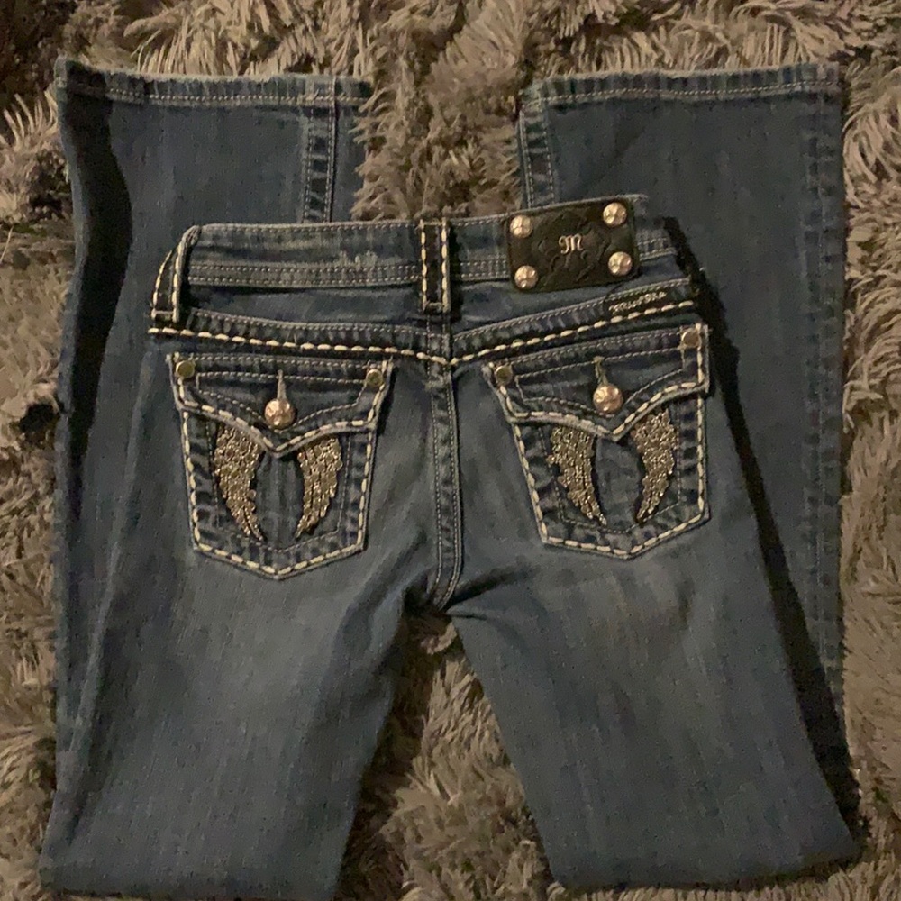 Girls Miss Me boots cut jeans.  Size 10
